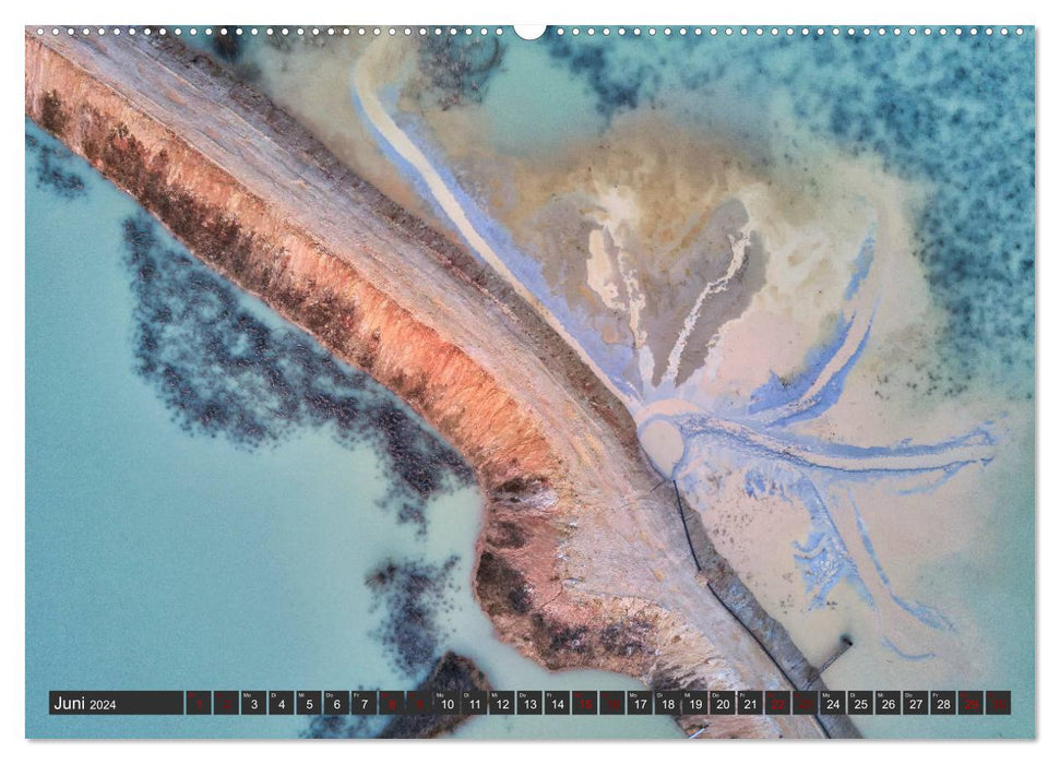 Nature as Art - clay pits from above (CALVENDO wall calendar 2024) 
