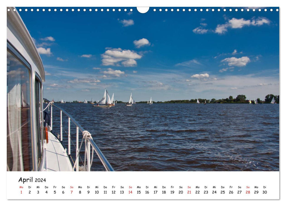 Sports nautiques Fryslân (Calendrier mural CALVENDO 2024) 