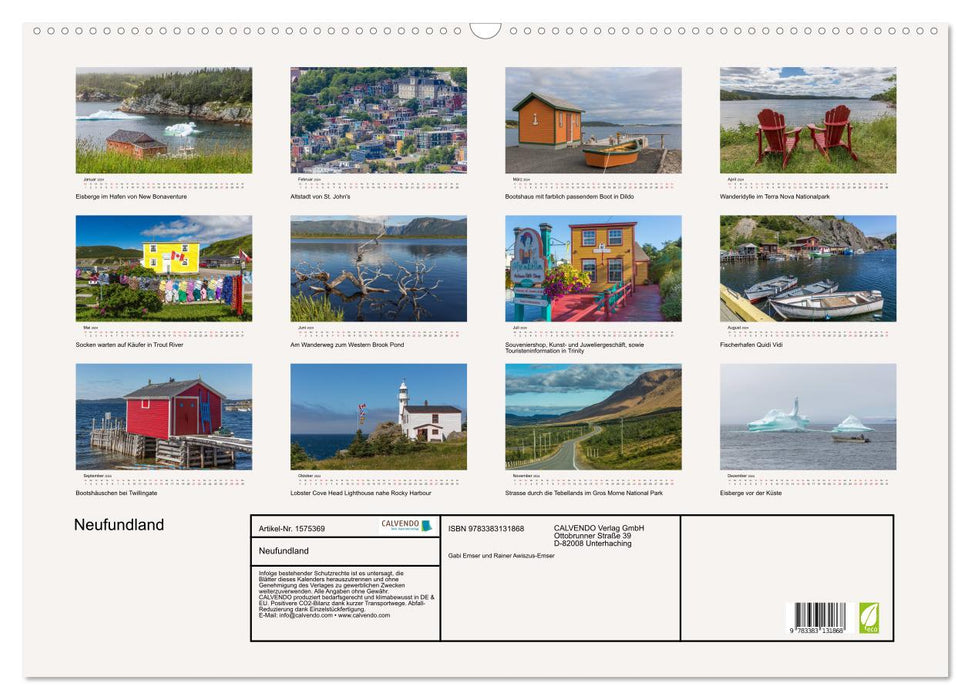 Neufundland Impressionen 2024 (CALVENDO Wandkalender 2024)