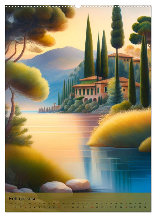 Landschaften kreativ gestaltet (CALVENDO Premium Wandkalender 2024)