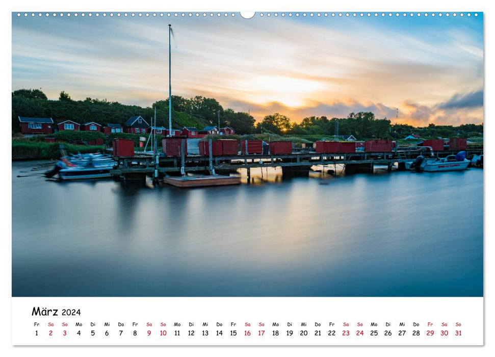 Bornholm 2024 A Year in Summer (CALVENDO Premium Wall Calendar 2024) 