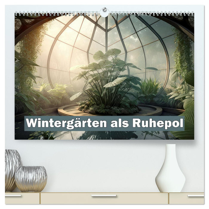 Wintergärten als Ruhepol (CALVENDO Premium Wandkalender 2024)
