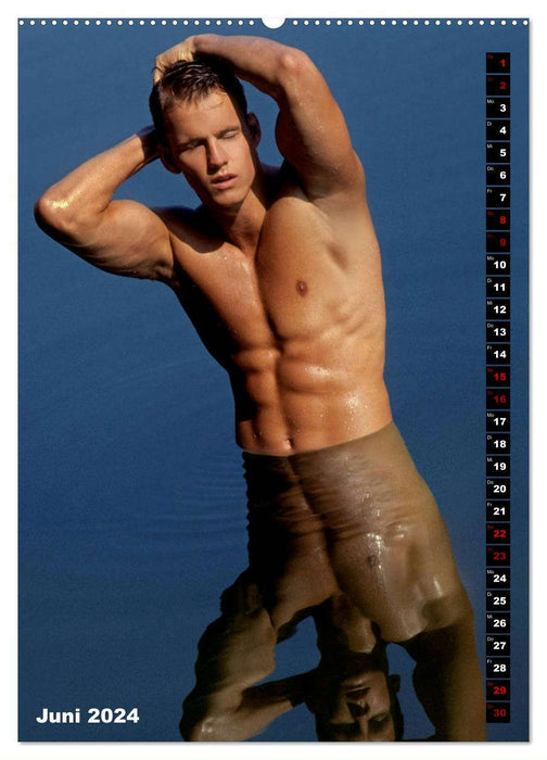 Mannsbilder Spiegelbilder (CALVENDO Premium Wandkalender 2024)