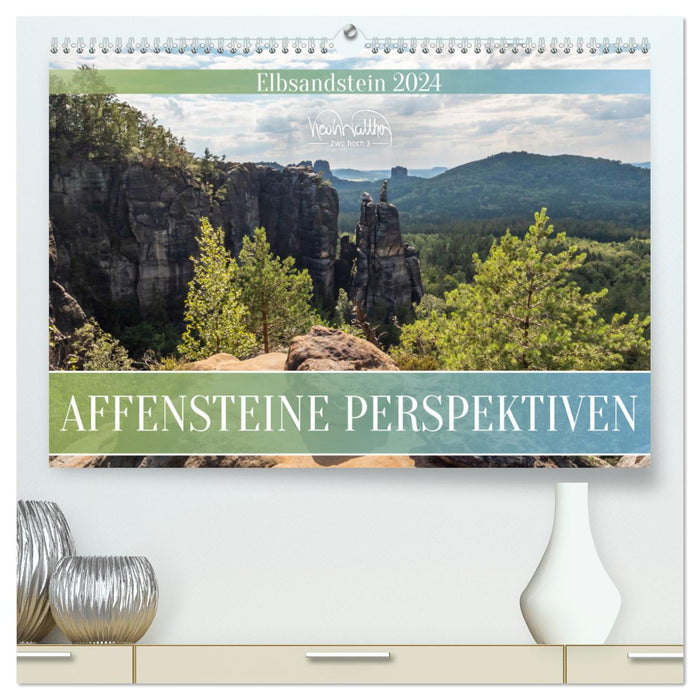Affensteine Perspektiven - Elbsandstein (CALVENDO Premium Wandkalender 2024)