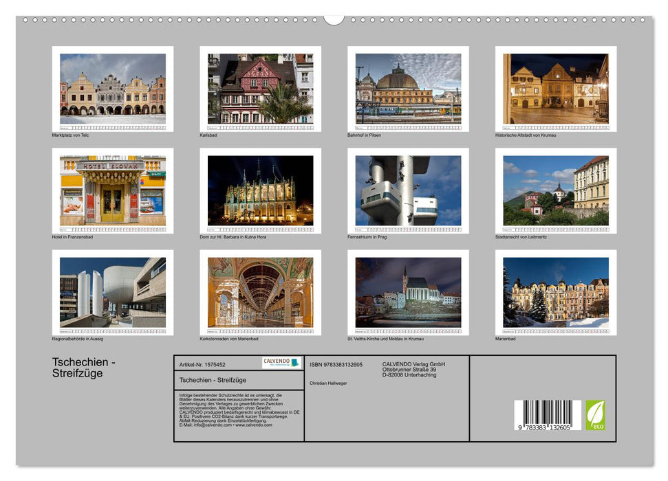 Czech Republic - forays through fascinating cultural landscapes (CALVENDO Premium Wall Calendar 2024) 