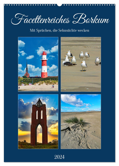 Facettenreiches Borkum (CALVENDO Wandkalender 2024)