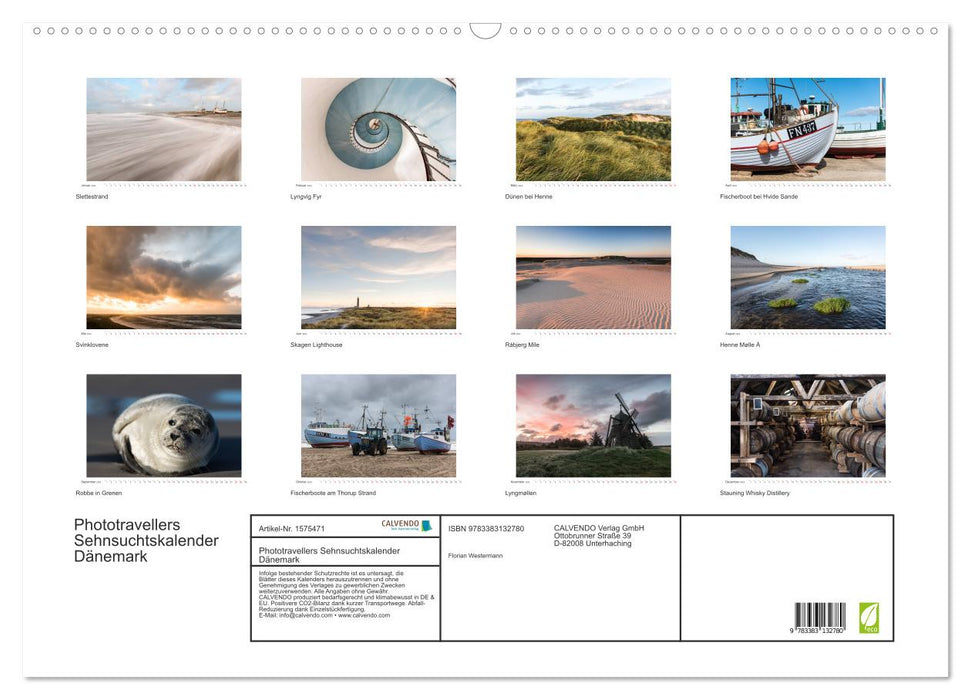 Denmark - Phototravellers longing calendar (CALVENDO wall calendar 2024) 