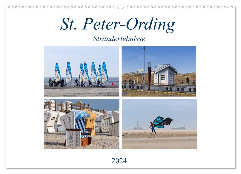 St. Peter-Ording Stranderlebnisse (CALVENDO Wandkalender 2024)