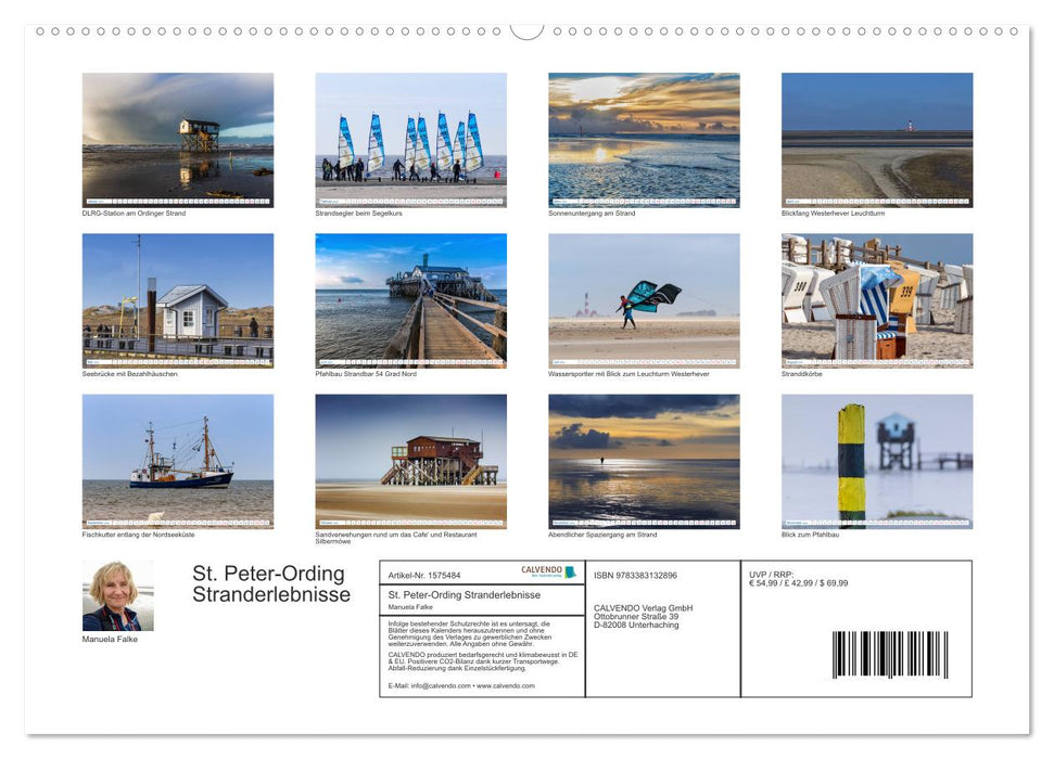 St. Peter-Ording Stranderlebnisse (CALVENDO Wandkalender 2024)