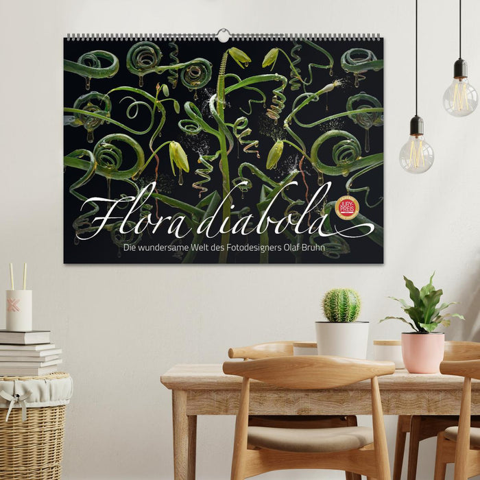 Flora diabola - The wondrous world of photo designer Olaf Bruhn (CALVENDO wall calendar 2024) 