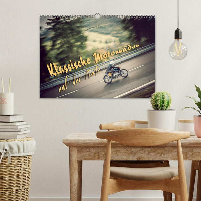 Classic motorcycles on the slopes (CALVENDO wall calendar 2024) 