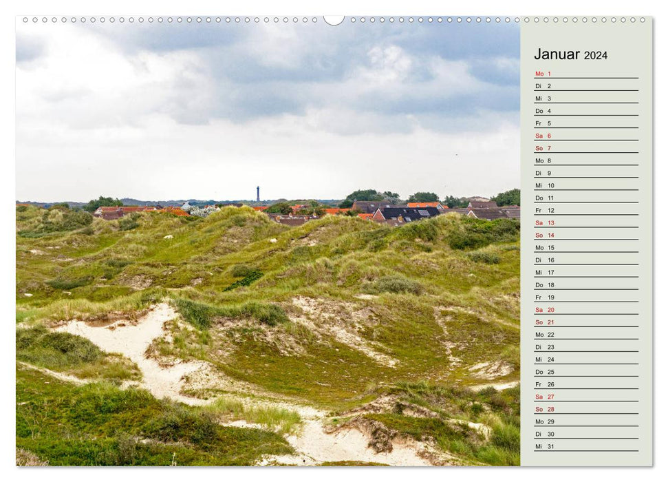 NORDERNEY birthday calendar with planner function (CALVENDO Premium Wall Calendar 2024) 