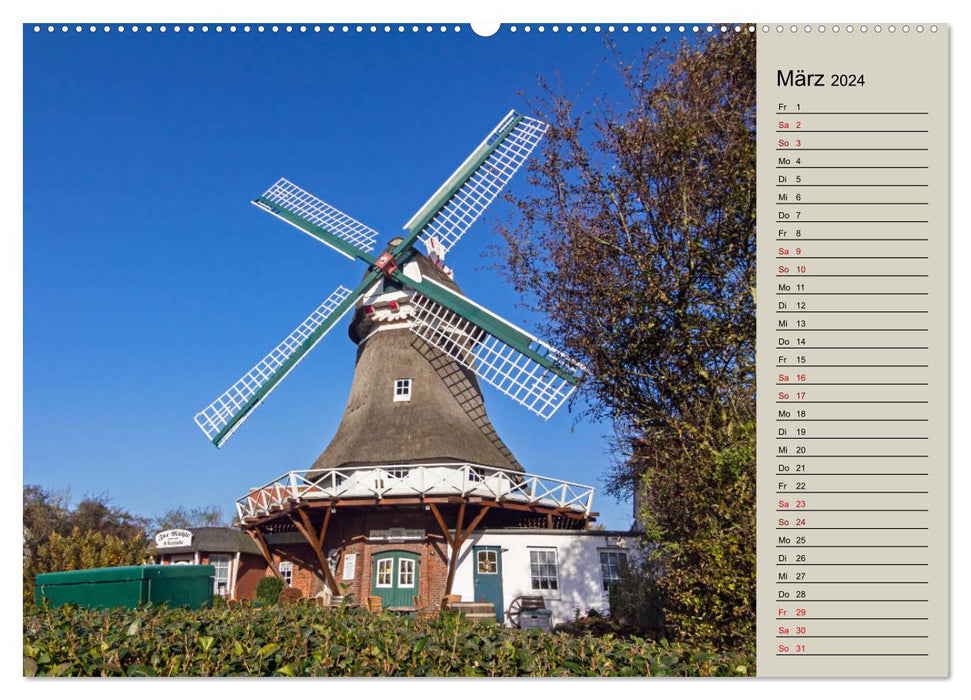 NORDERNEY birthday calendar with planner function (CALVENDO Premium Wall Calendar 2024) 