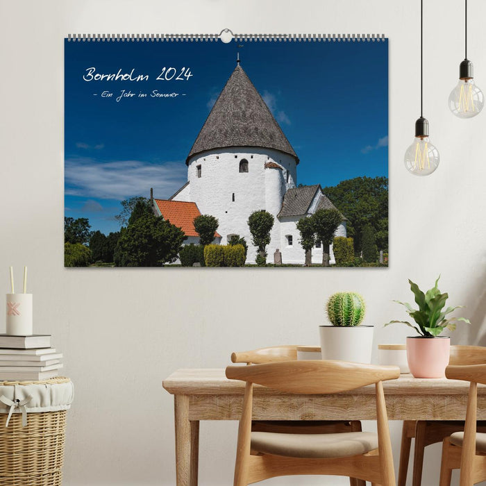 Bornholm 2024 A year in summer (CALVENDO wall calendar 2024) 