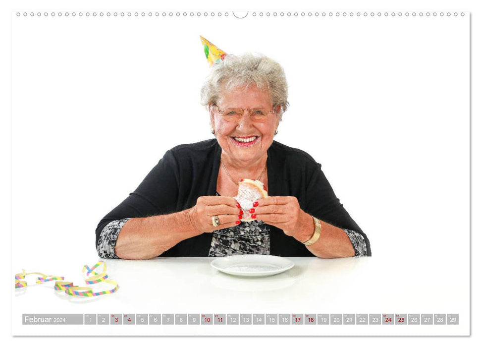 Beauty in old age - got a taste for it (CALVENDO Premium Wall Calendar 2024) 