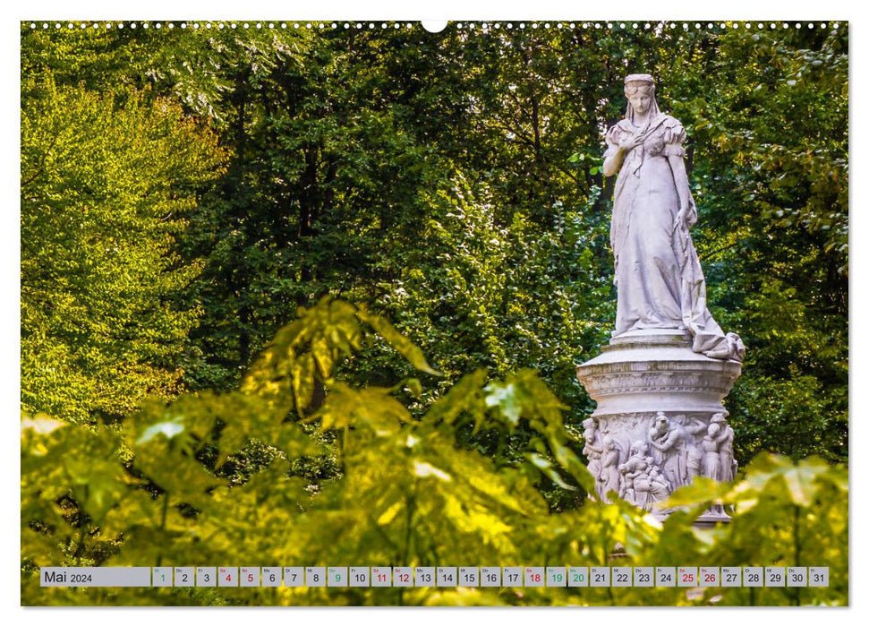 Großer Tiergarten Berlin - Vom Jagdrevier zur Sehenswürdigkeit (CALVENDO Wandkalender 2024)