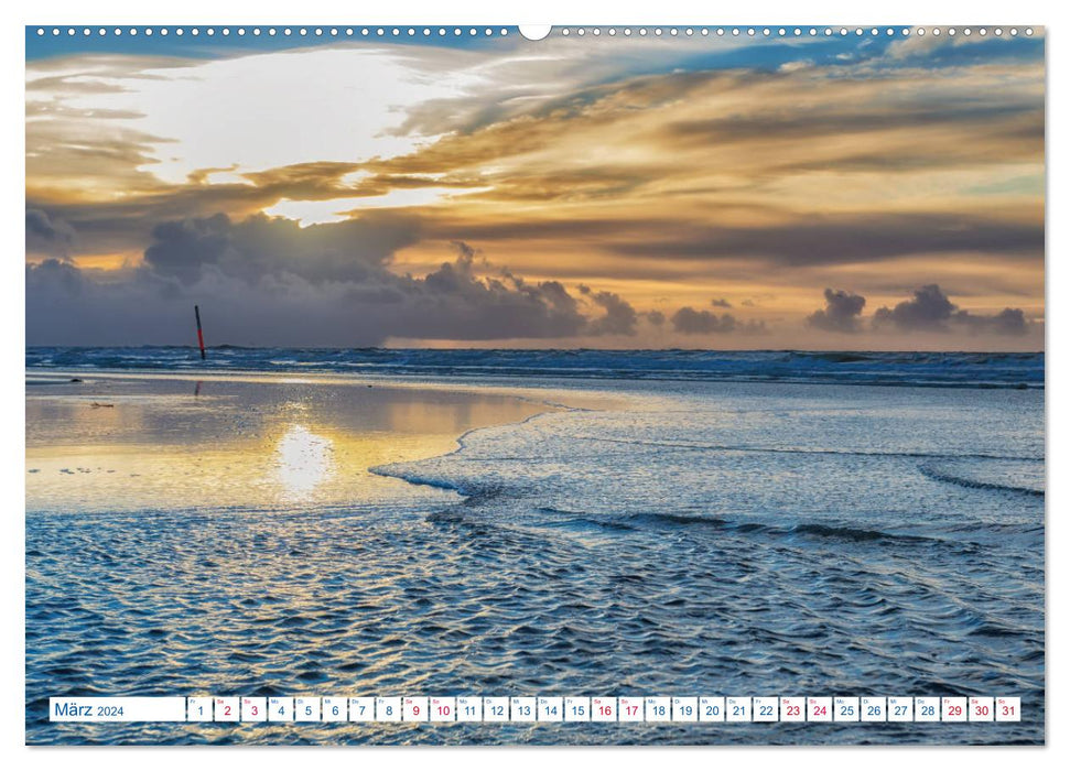 St. Peter-Ording Beach Experiences (CALVENDO Premium Wall Calendar 2024) 