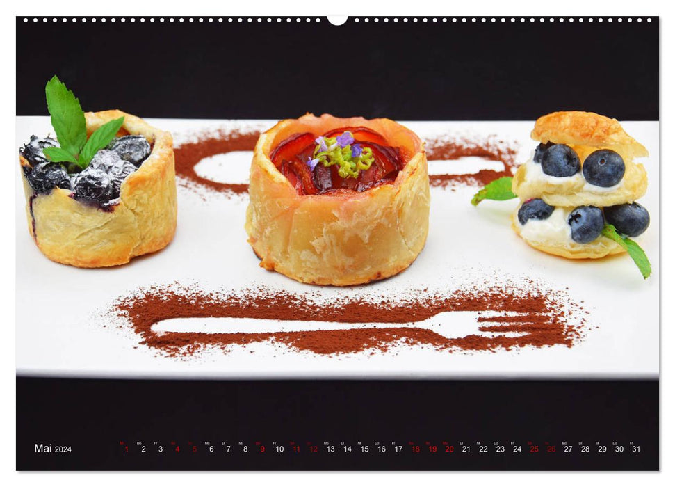 DESSERT VARIATIONS (CALVENDO Premium Wall Calendar 2024) 