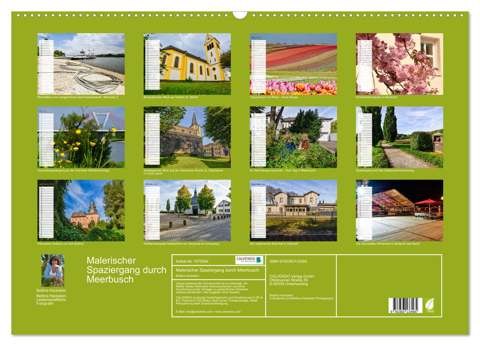 Picturesque walk through Meerbusch (CALVENDO wall calendar 2024) 