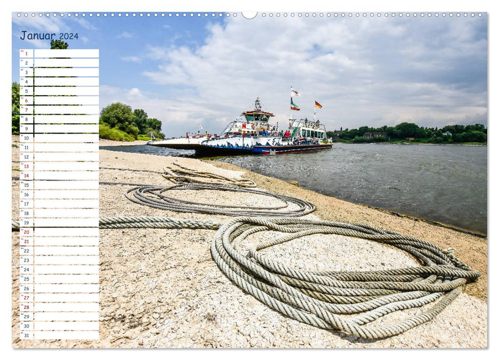 Promenade pittoresque à travers Meerbusch (calendrier mural CALVENDO 2024) 