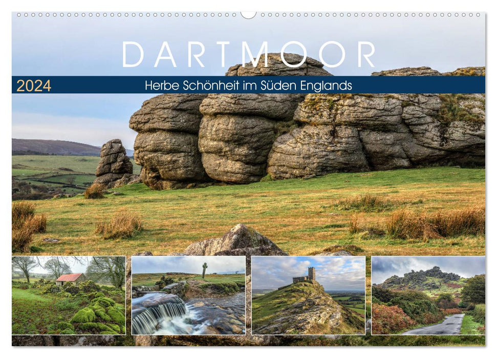 Dartmoor, harsh beauty in the south of England (CALVENDO wall calendar 2024) 