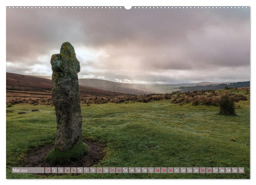 Dartmoor, harsh beauty in the south of England (CALVENDO wall calendar 2024) 