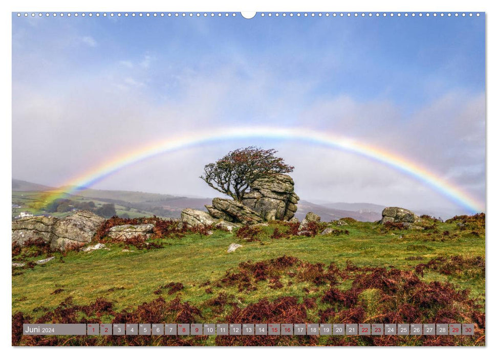 Dartmoor, harsh beauty in the south of England (CALVENDO wall calendar 2024) 
