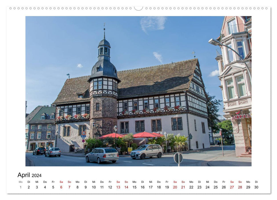 Fascination with half-timbered buildings - on the Weser and Ilme (CALVENDO Premium Wall Calendar 2024) 