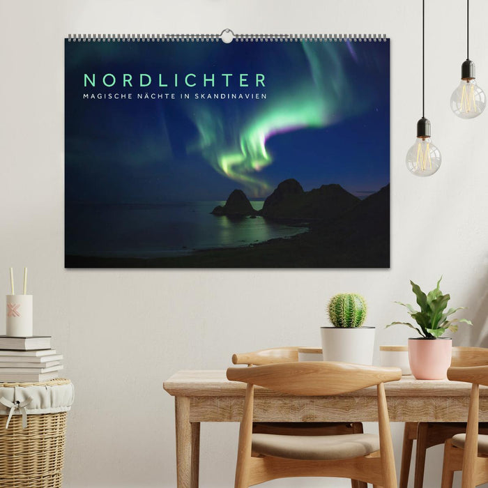 Aurores boréales – Nuits magiques en Scandinavie (Calendrier mural CALVENDO 2024) 