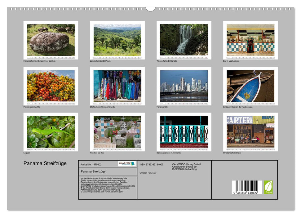 Panama - forays through breathtaking coastal, mountain and city landscapes (CALVENDO Premium Wall Calendar 2024) 