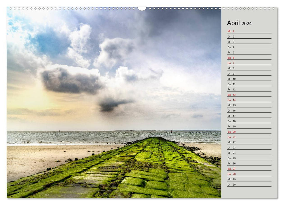 Calendrier d'anniversaire NORDERNEY avec fonction planificateur (calendrier mural CALVENDO 2024) 