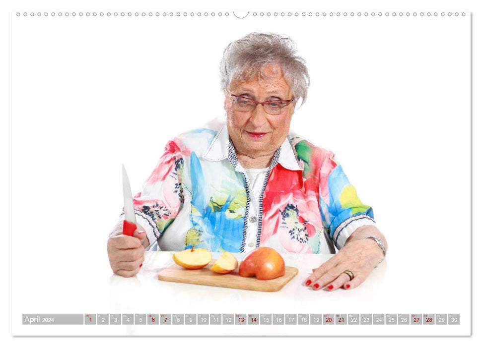 Beauty in old age - got a taste for it (CALVENDO wall calendar 2024) 