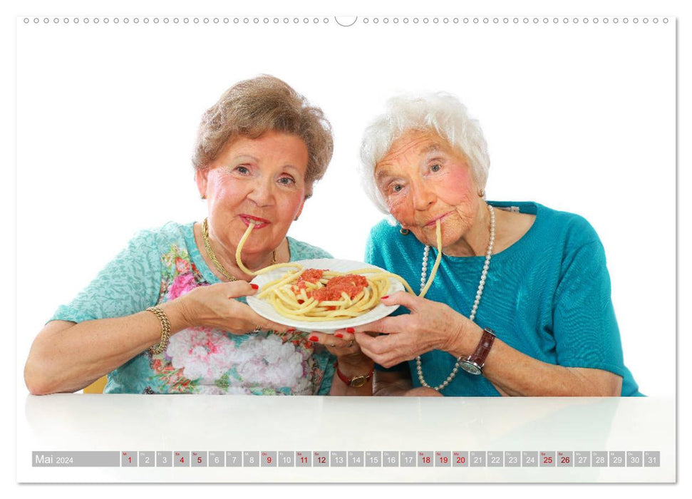 Beauty in old age - got a taste for it (CALVENDO wall calendar 2024) 