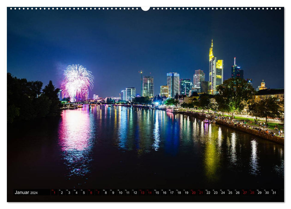 Main Francfort (Calvendo Premium Calendrier mural 2024) 