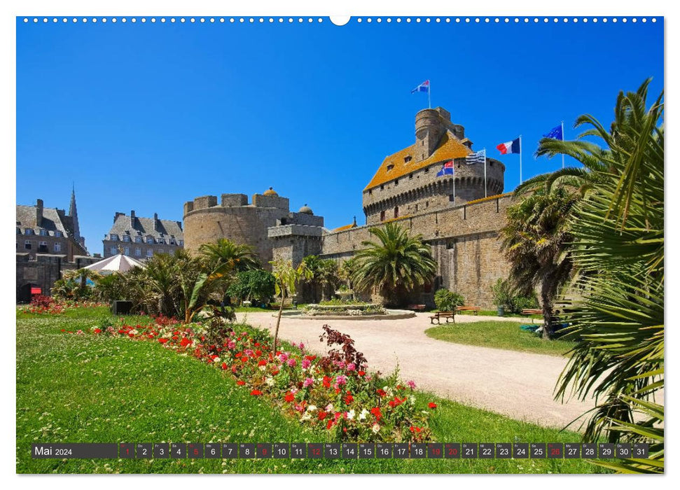 Saint Malo - Stadt der Korsaren (CALVENDO Premium Wandkalender 2024)