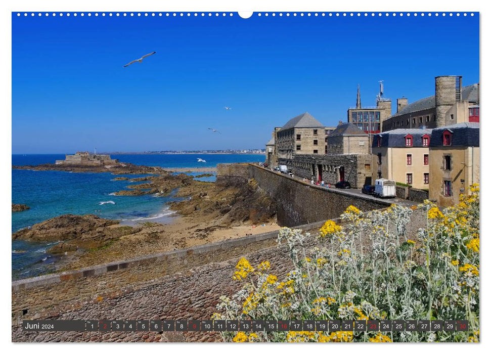 Saint Malo - City of Corsairs (CALVENDO Premium Wall Calendar 2024) 