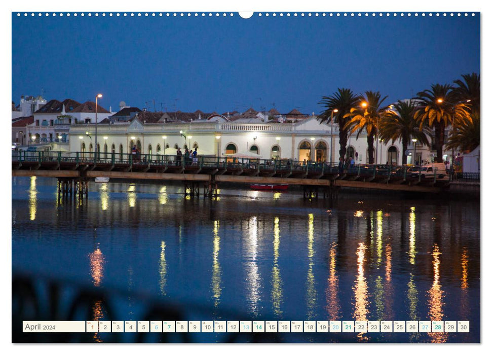 Algarve real - Impressions from Olhão and Tavira (CALVENDO Premium Wall Calendar 2024) 
