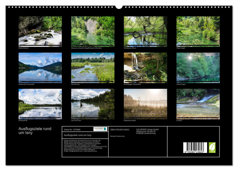 Excursion destinations around Isny ​​(CALVENDO Premium Wall Calendar 2024) 