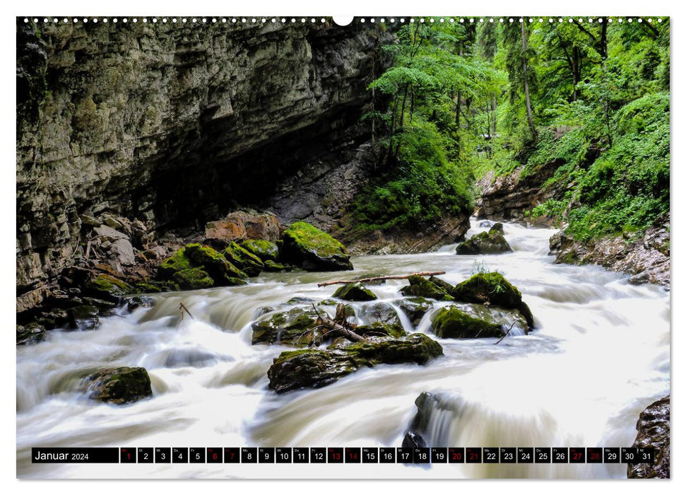 Ausflugsziele rund um Isny (CALVENDO Premium Wandkalender 2024)