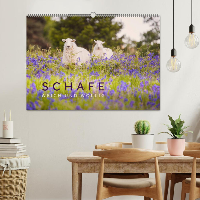 Sheep - Soft and woolly (CALVENDO wall calendar 2024) 