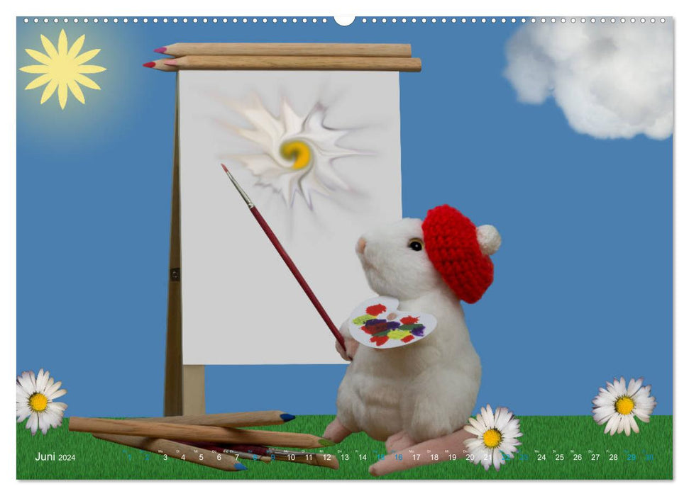 Jonathan's wonderful mouse life (CALVENDO wall calendar 2024) 