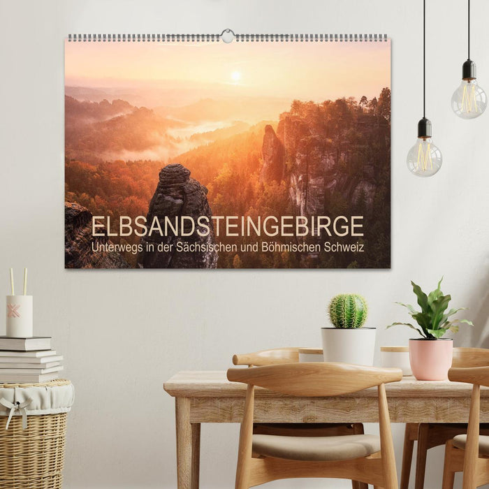 Elbe Sandstone Mountains: On the move in Saxon and Bohemian Switzerland (CALVENDO wall calendar 2024) 