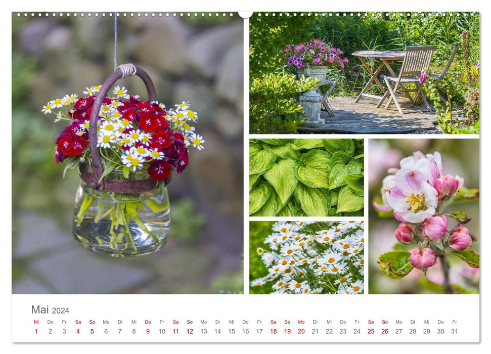 A garden that invites you to linger (CALVENDO Premium Wall Calendar 2024) 