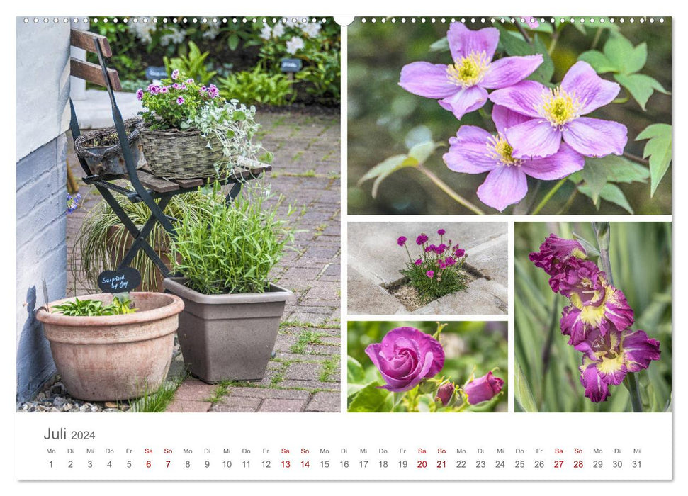 A garden that invites you to linger (CALVENDO Premium Wall Calendar 2024) 
