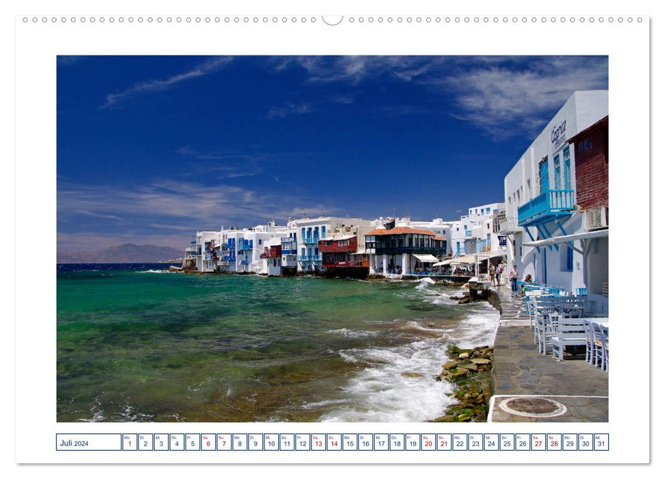 From Athens to Amorgos - Discover the Cyclades (CALVENDO Premium Wall Calendar 2024) 