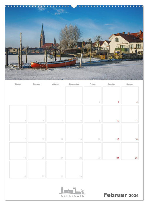 Grüße aus der Schleistadt Schleswig (CALVENDO Premium Wandkalender 2024)