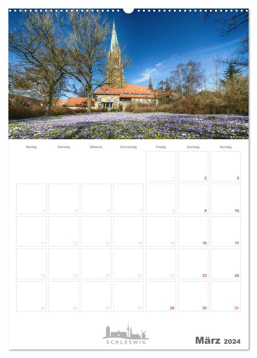 Greetings from Schleistadt Schleswig (CALVENDO Premium Wall Calendar 2024) 