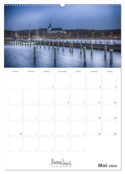 Grüße aus der Schleistadt Schleswig (CALVENDO Premium Wandkalender 2024)