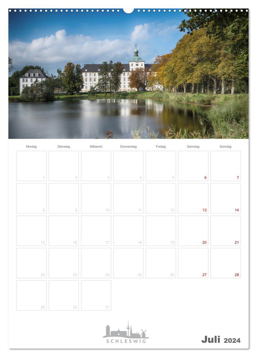 Grüße aus der Schleistadt Schleswig (CALVENDO Premium Wandkalender 2024)