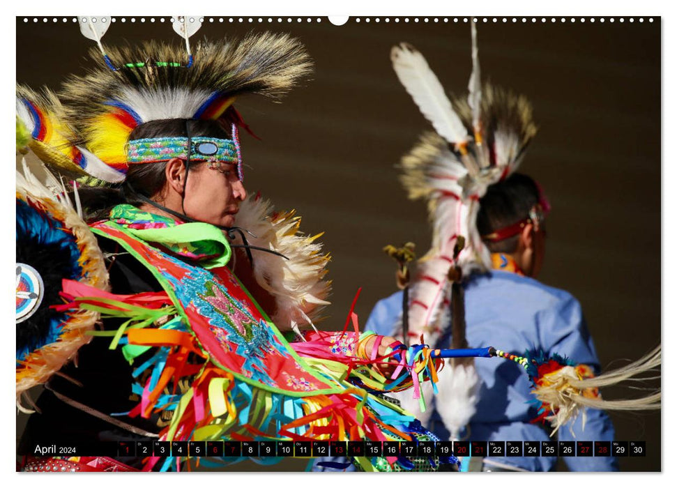 Auf den Spuren der Indianer - Unterwegs in Nordamerika (CALVENDO Premium Wandkalender 2024)